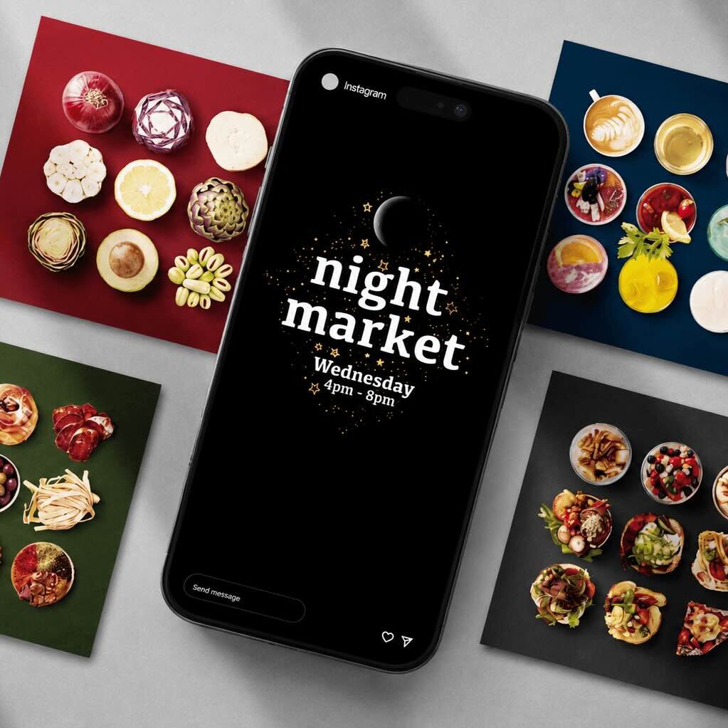 Oranjezicht City Farm Night Market brand communications